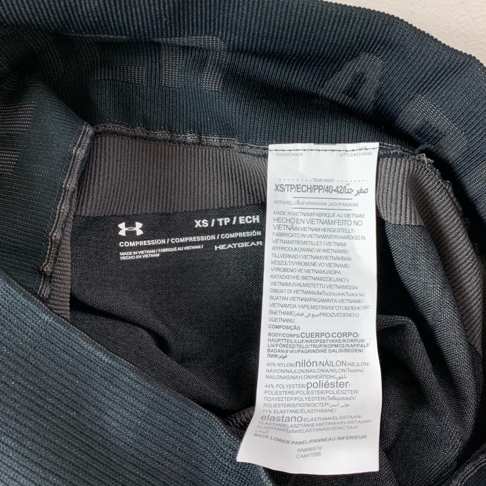 UA Heatgear Threadborne Compression Capri Leggings - Picture 7 of 7